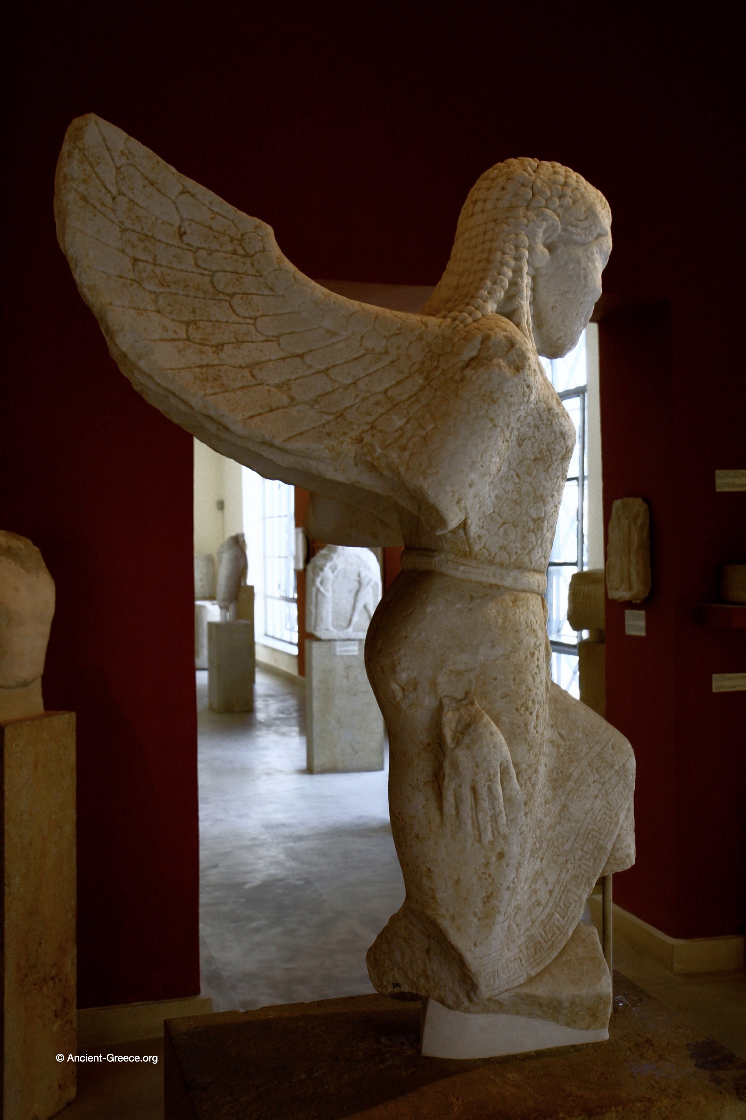 statue of a Gorgon side