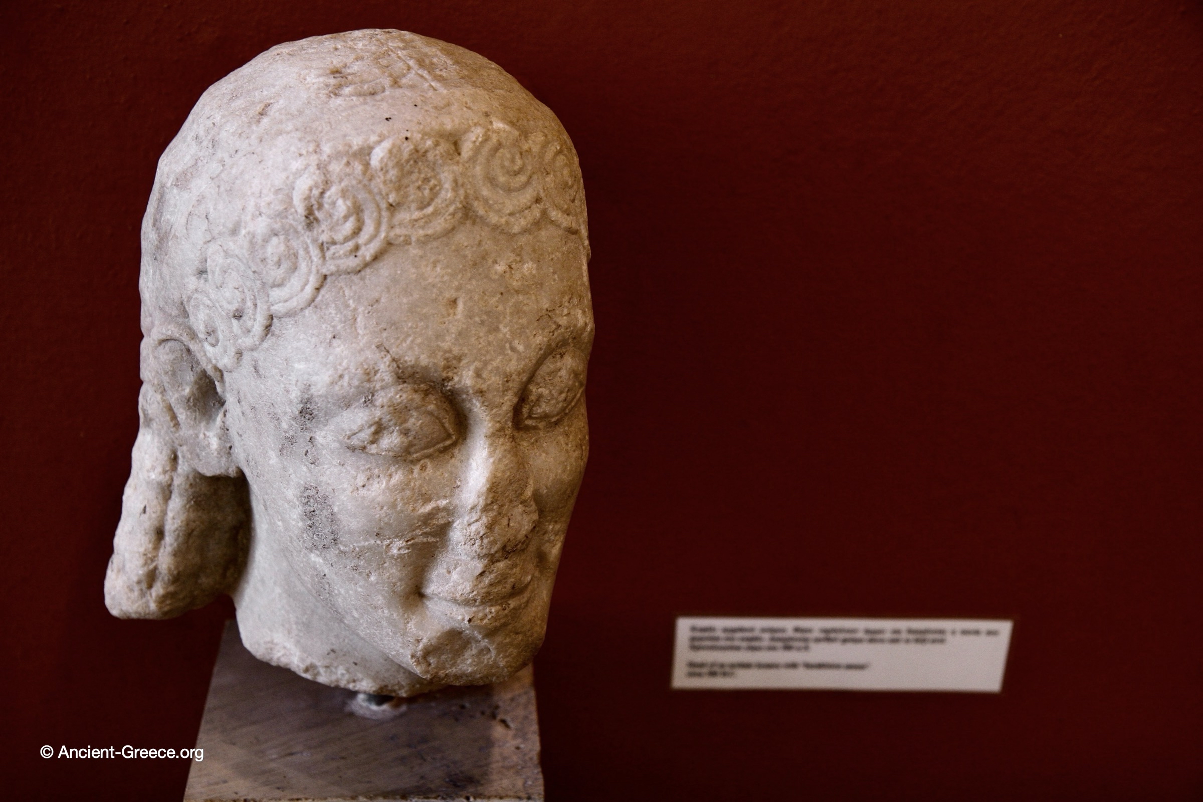 Head of a statue.