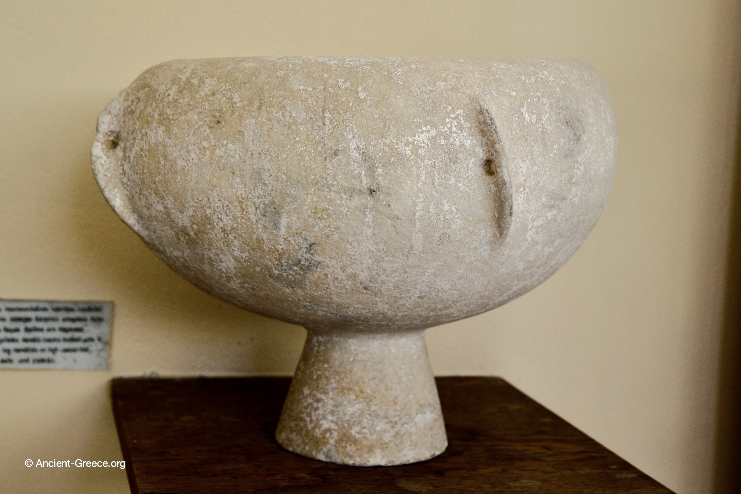 Marble Proto-Cycladic kandila
