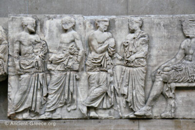 Parthenon frieze. Block E IV