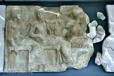 Parthenon frieze. Block E VI