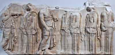 Parthenon frieze. Block E VII