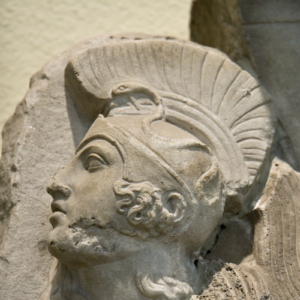 Detail of an Amazonomachy scene Detail of an Amazonomachy scene.