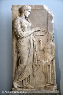 Funerary stele recief sculpture