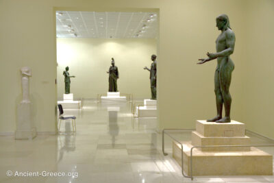 Archaeological Museum of Piraeus general view of bronze rooms