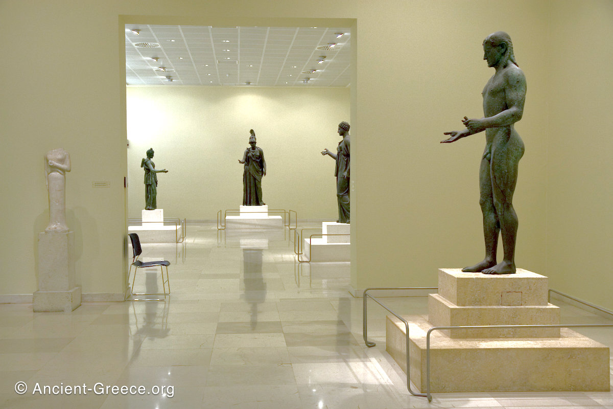 Archaeological Museum of Piraeus general view of bronze rooms