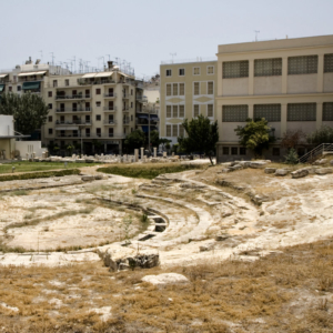 The Hellenistic theater of Zea. At the Piraeus Archaeological Museum.