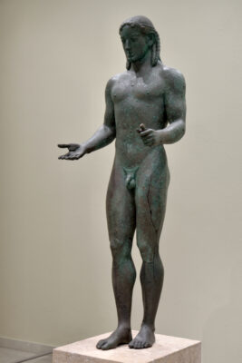 bronze Kouros statue