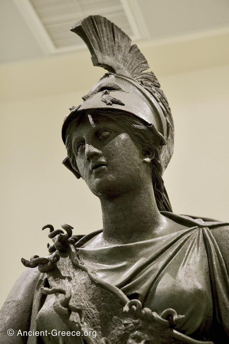 The Piraeus (Peiraeus) Athena. Head with inlaid eyes.