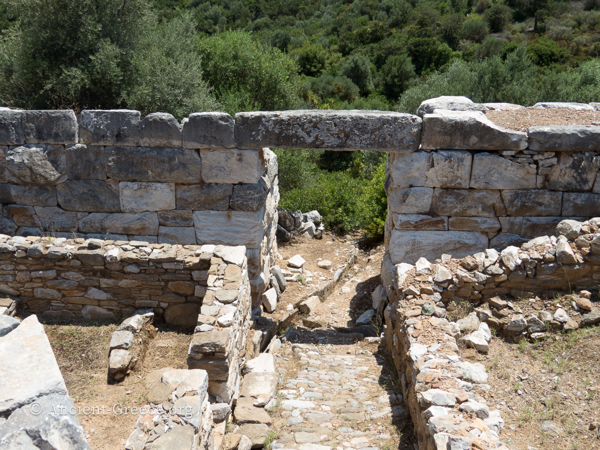 Ruins of a gate at Rhamnous.