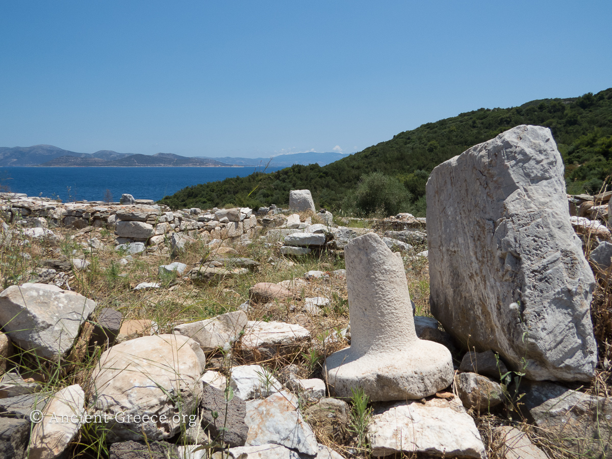 Ruins at Rhamnous archaeological site