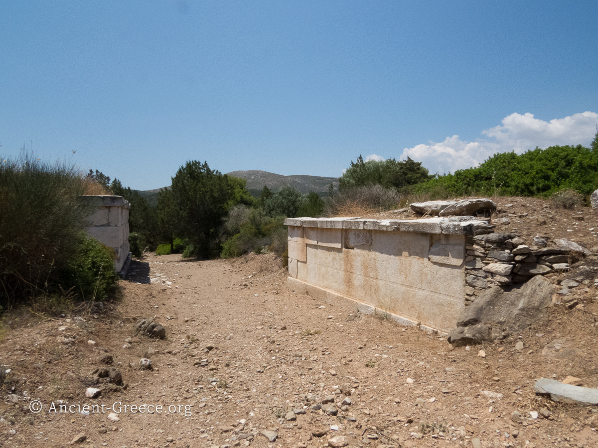 Ancient road at Rhamnous