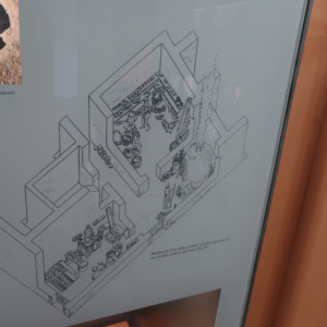 Drawing of a ceramics shop in ancient Roses.