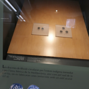 Greek drachmas. Museu de la Ciutadella de Roses, Spain.