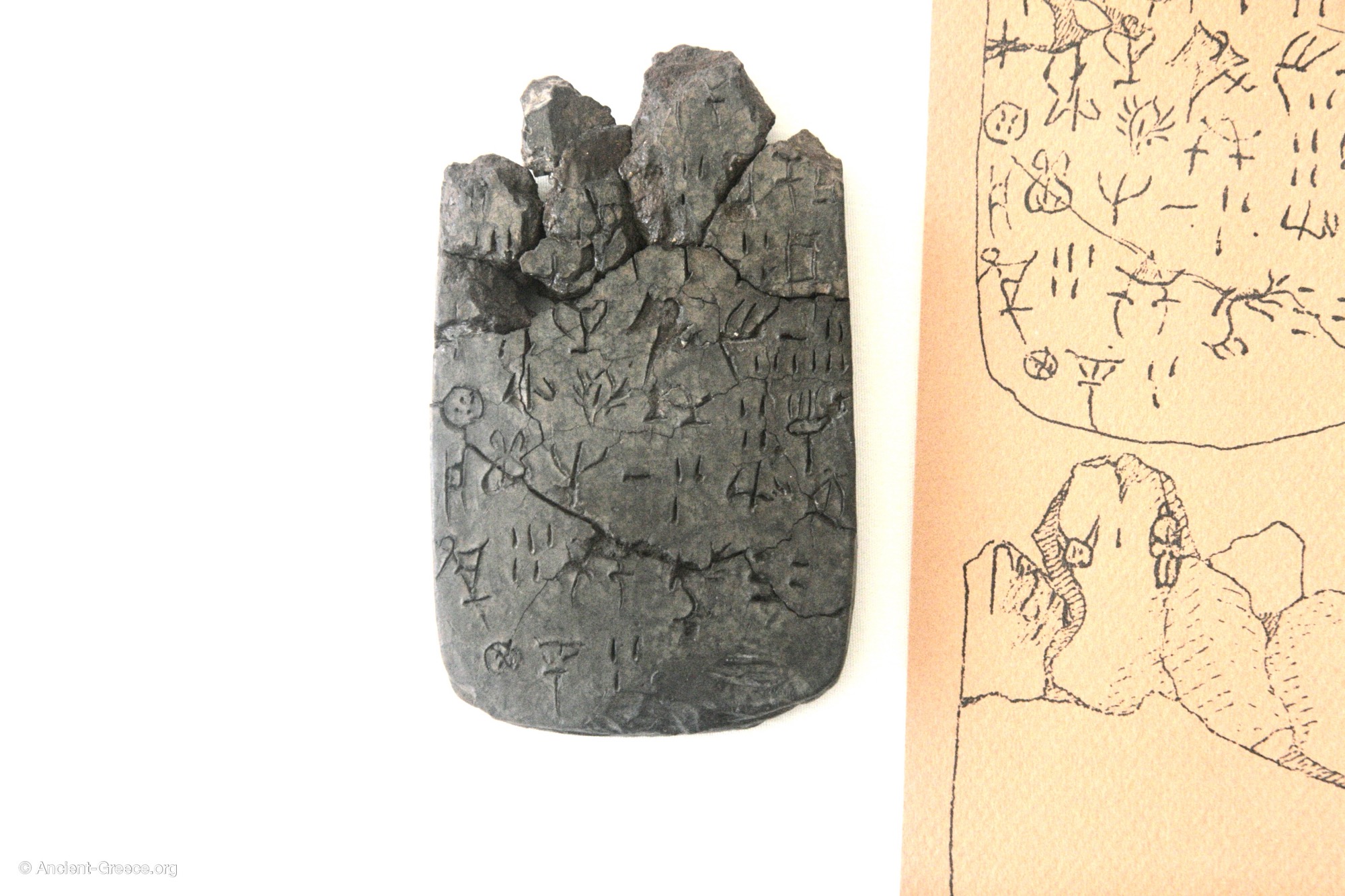 Linear A Tablet Clay Administrative