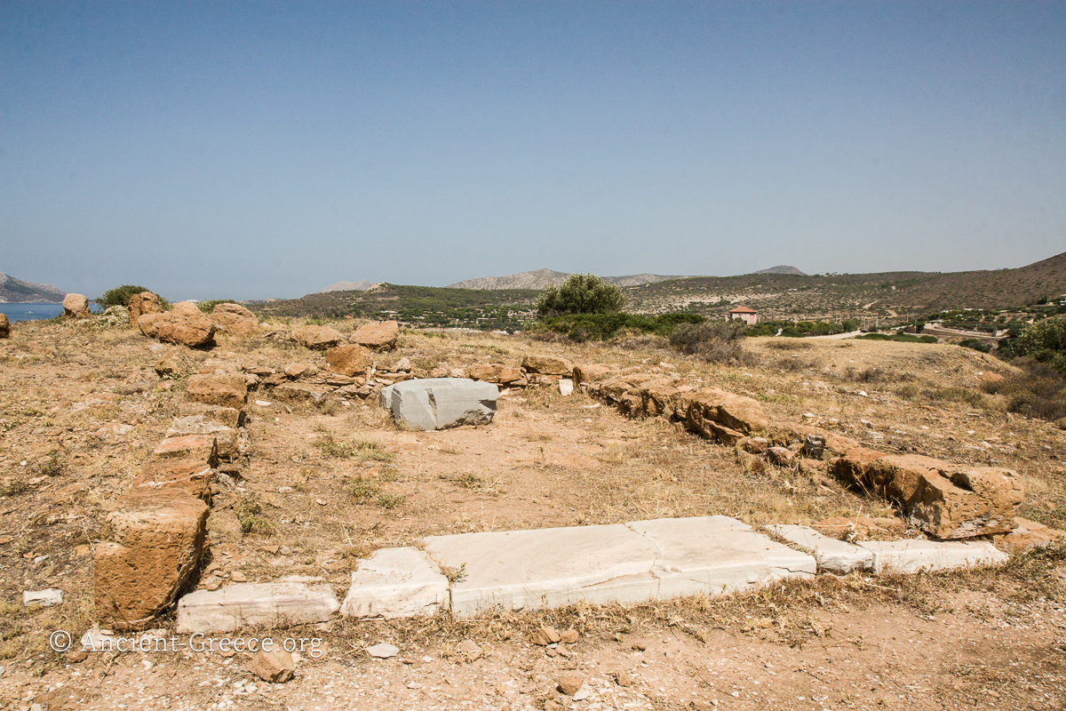 Foundations of second temple of Athena Sounia