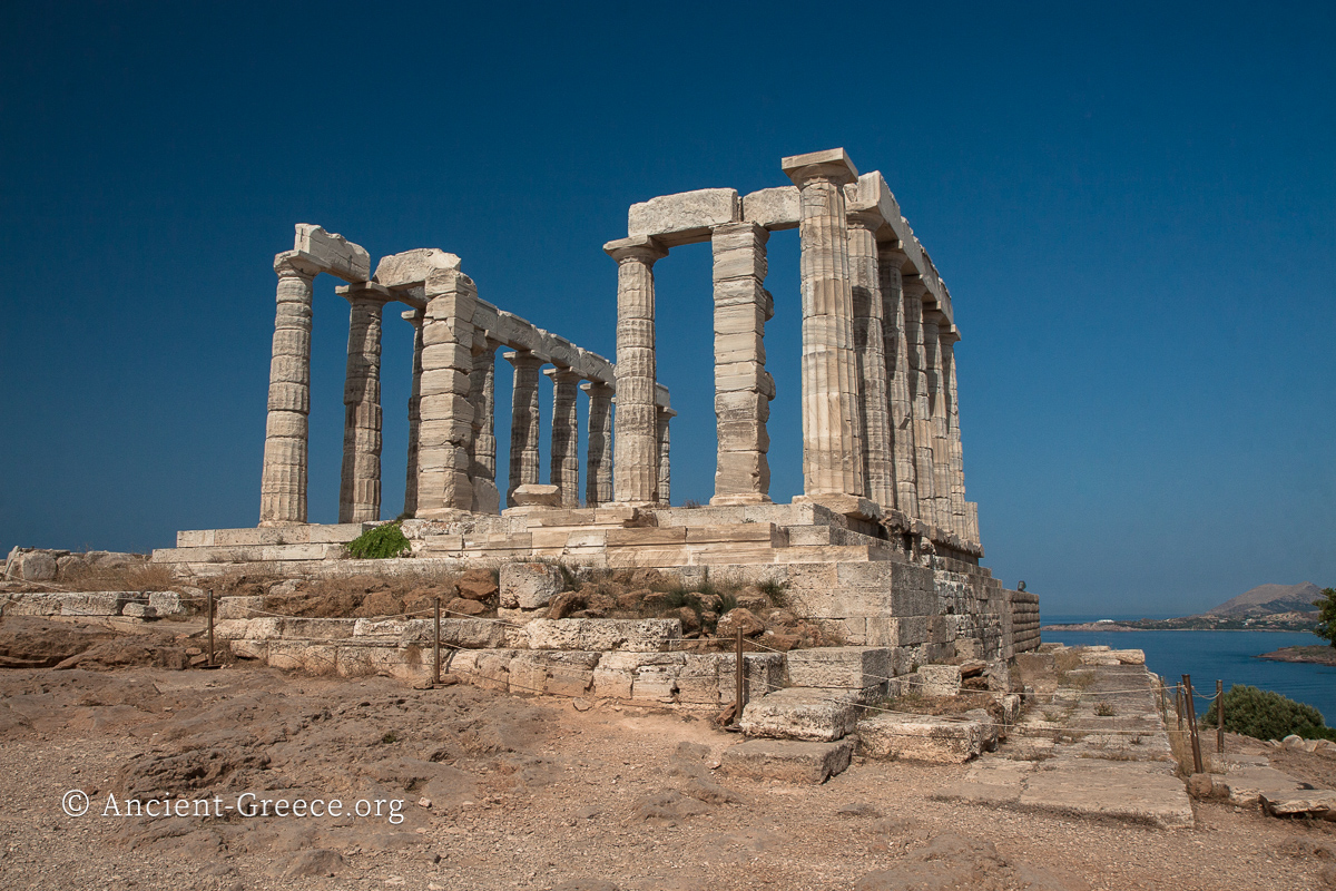 Ruins of the temple of Poseidon at Sounion