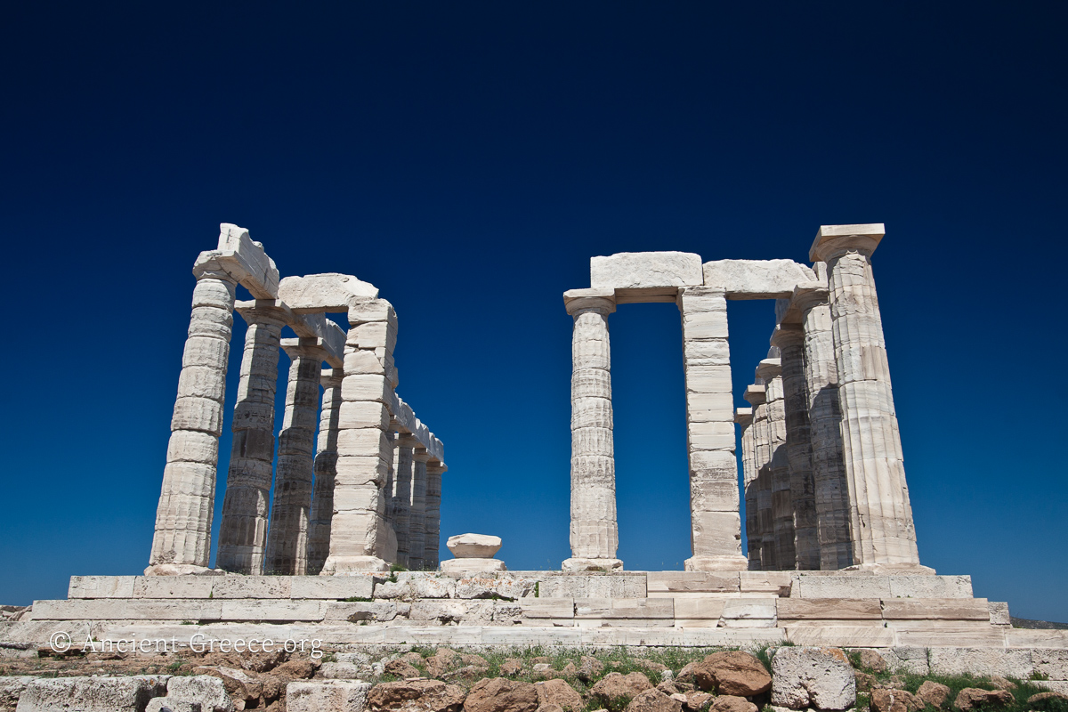 Temple of Poseidon east facade
