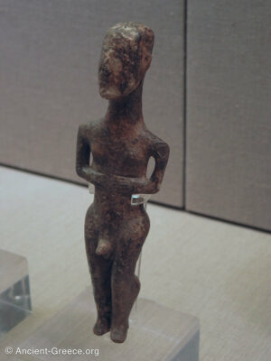 Male Cycladic Figurine