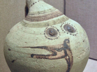 Ceramic Jar with Swallow