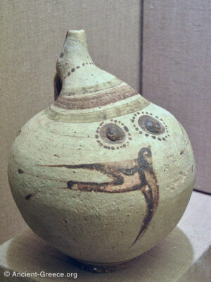 Ceramic Jar with Swallow