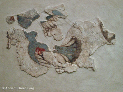 Fresco Fragment Depicting a Bird