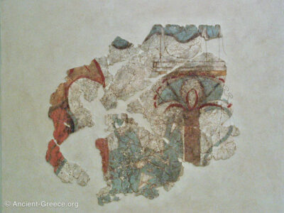 Thera Prehistoric Museum Fresco Fragment