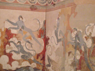 Akrotiri Monkey Fresco from Akrotiri