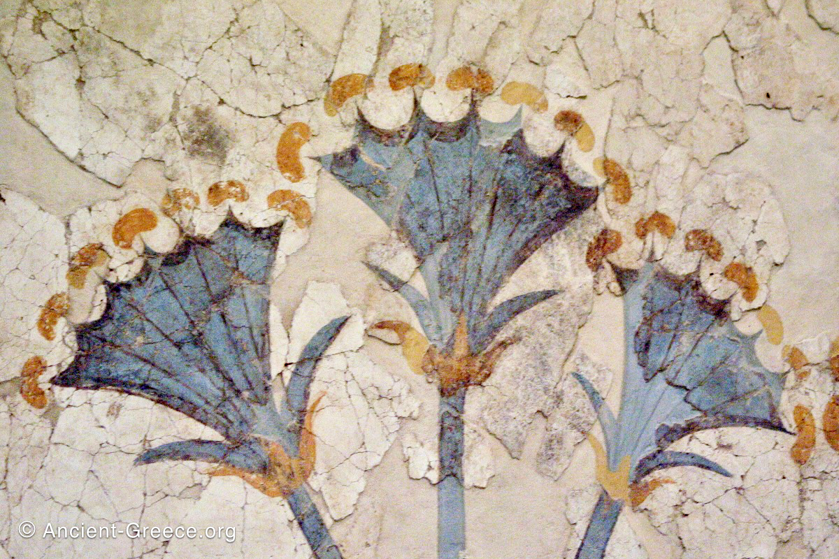 House of the Ladies fresco detail