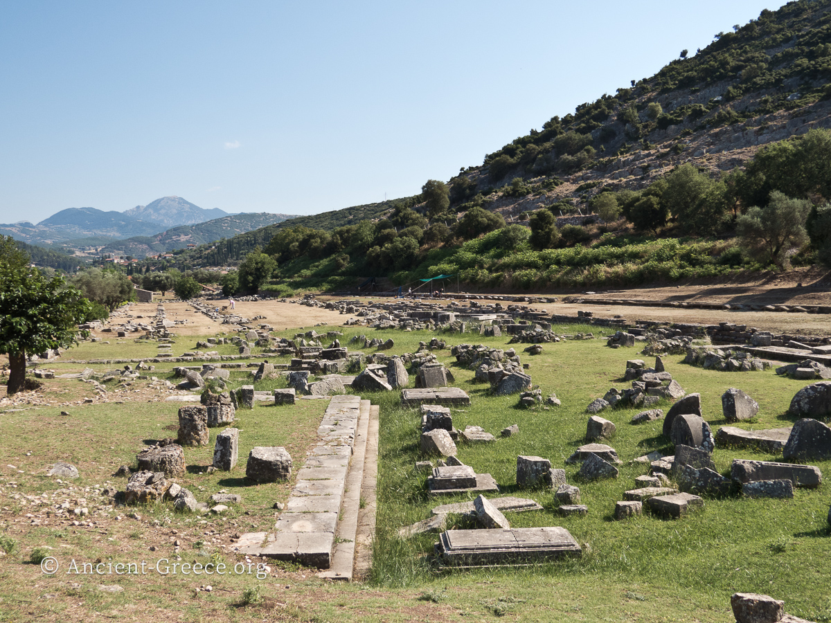 Ruins of the Hellenistic Agora at Thermos