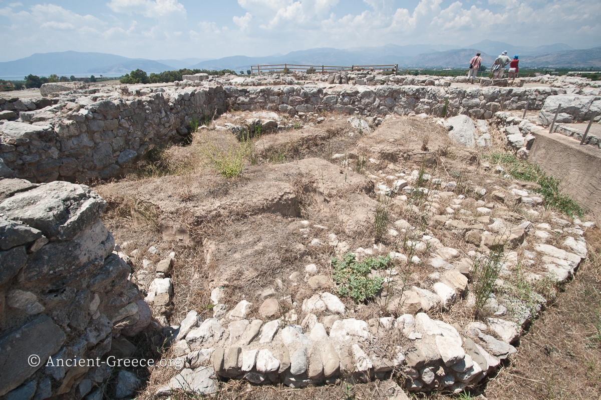 Ruins from the Mycenaean citadel at Tiryns