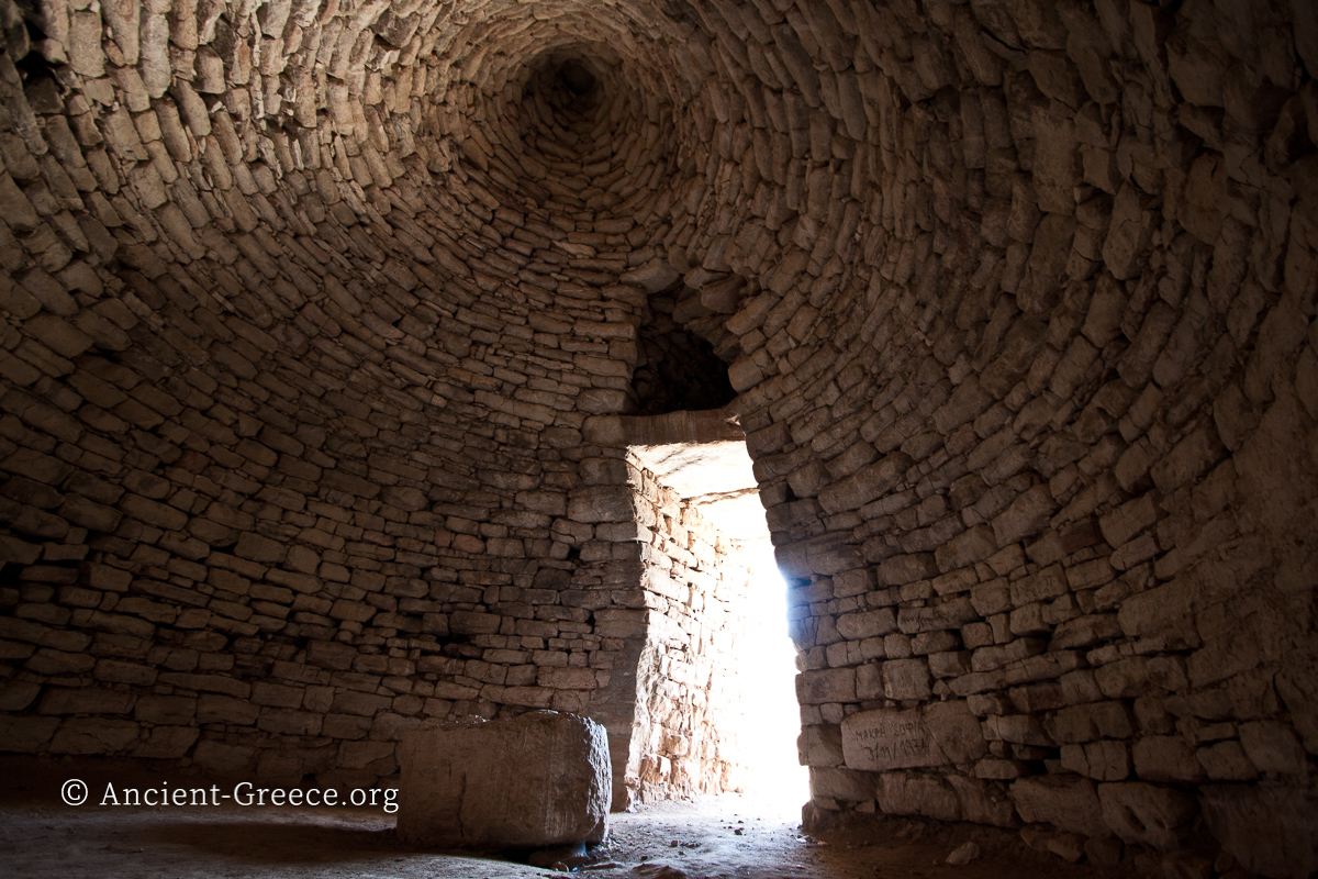 Interior view of Tyrins tools tomb