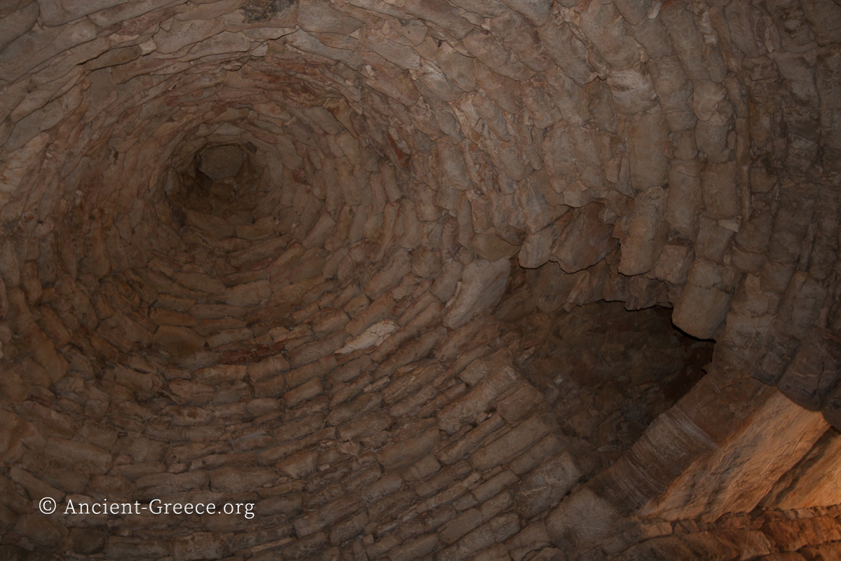 The roof of the tools tomb at Tyrins