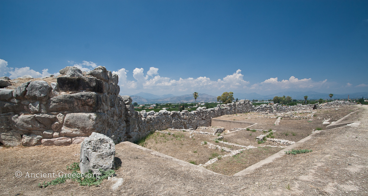 The lower citadel of Tiryns