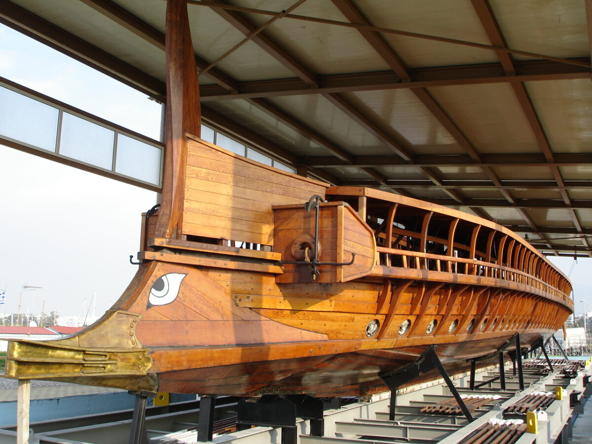 Trireme Replica Olympias front