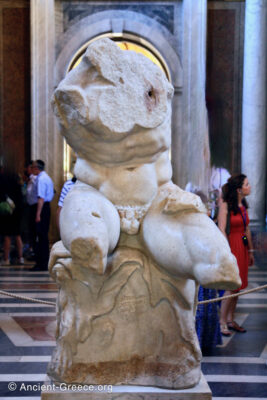 Fragmented torso of an ancient statue known as Belvedere Torso