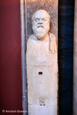 Herm with the head of Socrates.