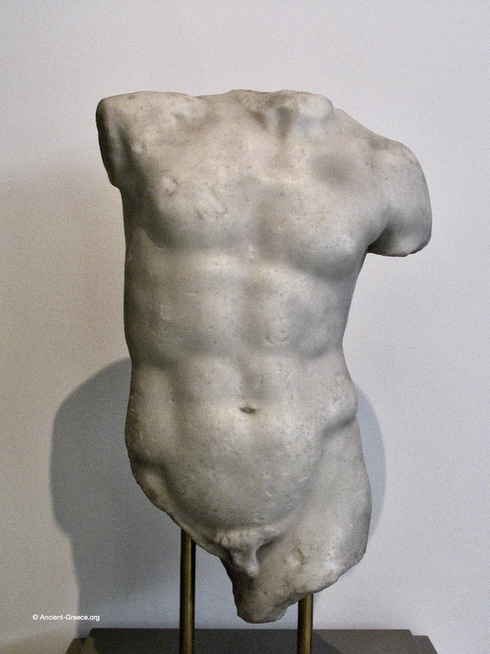 Marble torso of an athlete