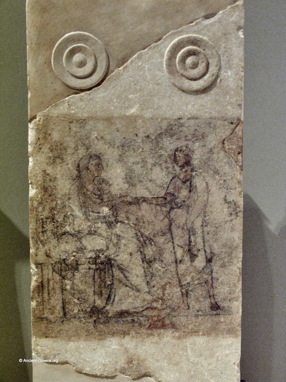 Painted grave stele