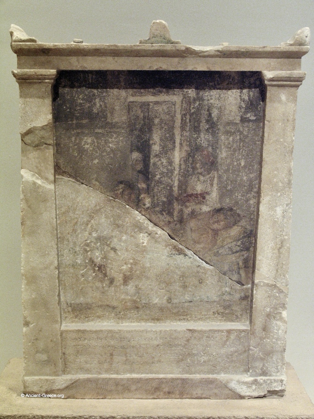 Painted grave stele of Hediste.