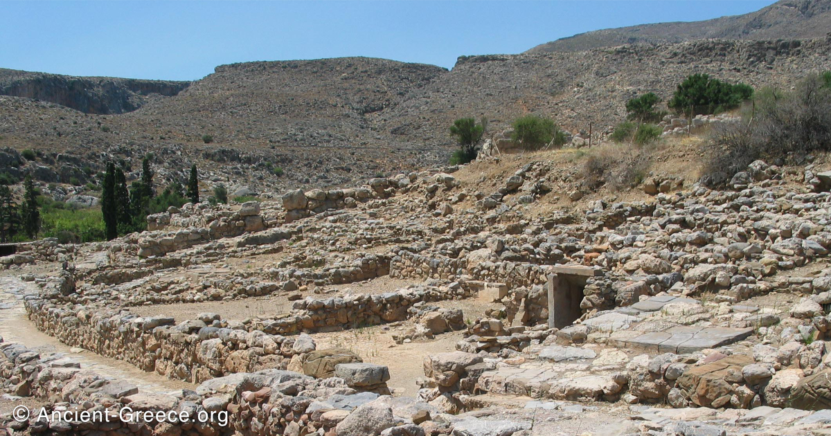 Zakros Minoan palace archaeological site