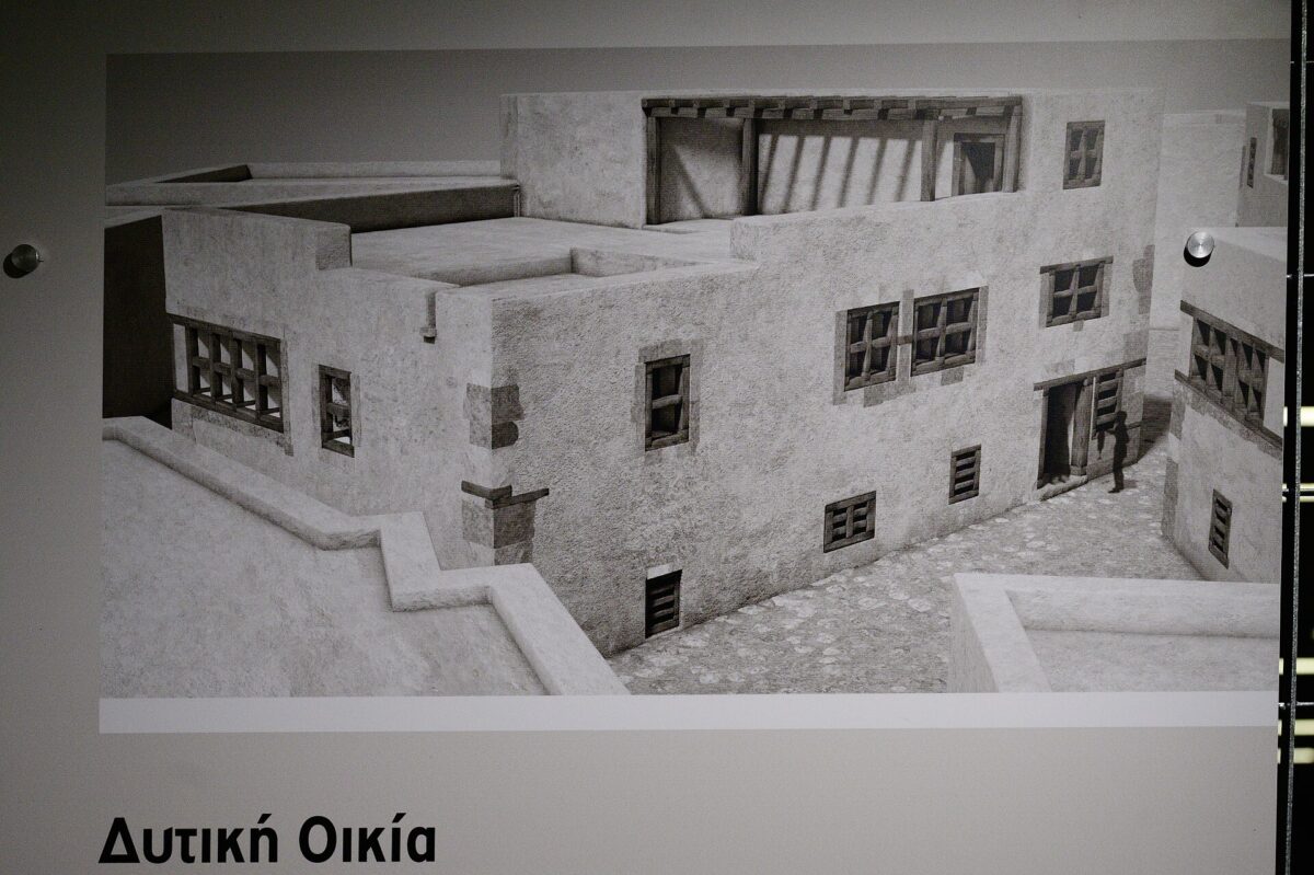 A building comprising a two floors