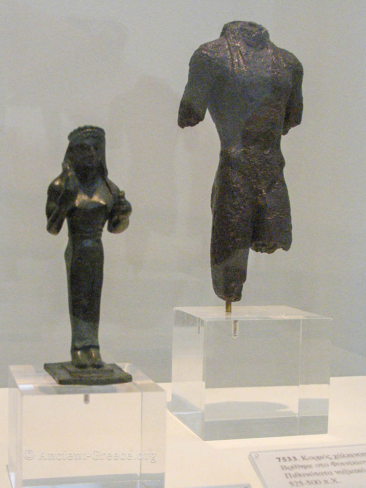 Bronze kore and kouros figurines – Ancient-Greece.org