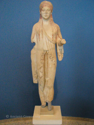 Female statue known as kore