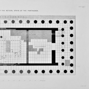 penrose1888_0144 Ground Plan of the Actual State of the Parthenon.