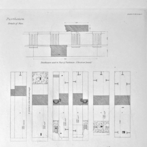 penrose1888_0151 Traces of Doorways between Naos and Opisthodomus of the Parthenon.