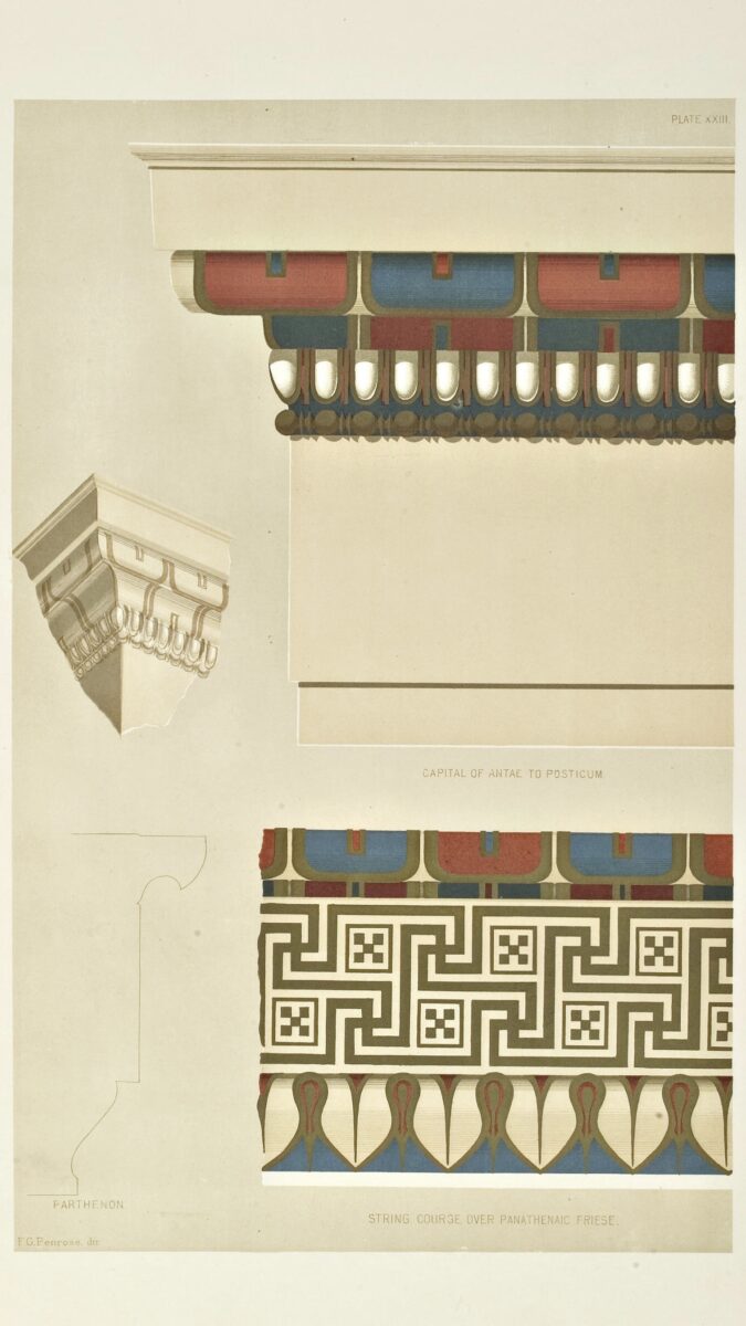 String Course Over Panathenaic Friese.