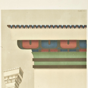 Color reproduction of the "Capital of the Antae of the Propylaea.