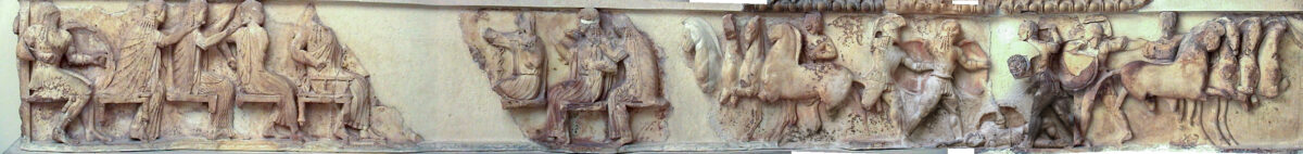 East frieze of the Treasury