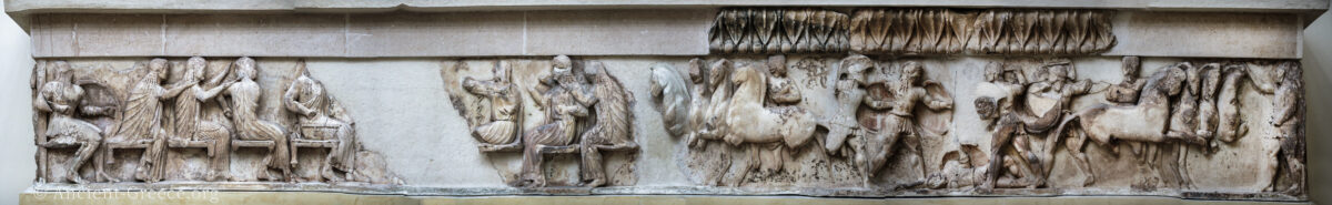 East frieze of the Treasury Siphnian Treasury East Frieze